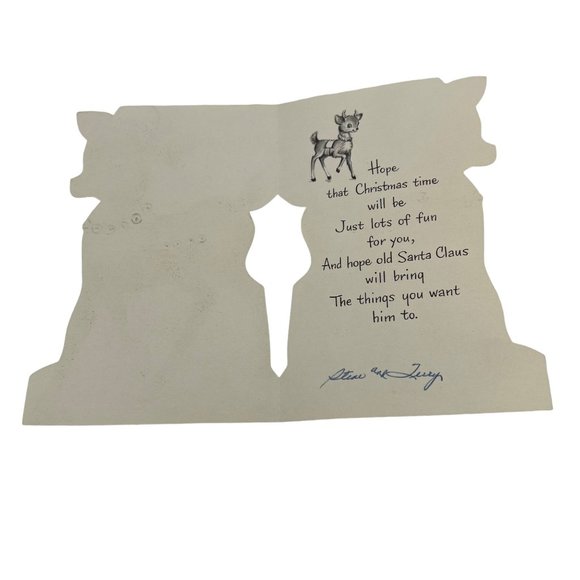 Lot of 5 Vintage Ephemera Items Christmas Card Babys Christening Valentines - Picture 7 of 13